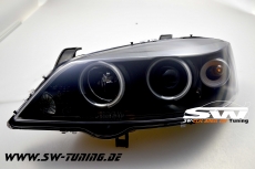 SW-CCFL Angel Eye Scheinwerfer Opel Astra G 2 CCFL Standlichtringe black