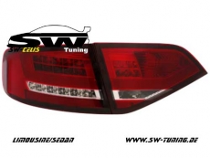 SW-Celis LED Rckleuchten Audi A4 B8 8K Limousine 07-11 Lightbar red/clear