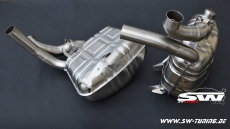 SW-Exhaust Edelstahl Sport Endschalldmpfer fr Porsche 911 997 Carrera/S 05-08