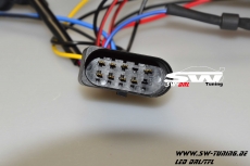 SW-DRLtube Scheinwerfer VW Golf VII 12-15 LED TFL R87 RED-Line black