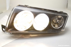 SW-CCFL Angel Eye Scheinwerfer Skoda Fabia I 6Y 99-07 CCFL-Standlichtringe black