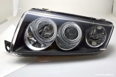 SW-CCFL Angel Eye Scheinwerfer Skoda Fabia I 6Y 99-07 CCFL-Standlichtringe black