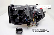 SW-DRL headlights VW T5 Facelift GP type 7H 09-14 LED daytime running R87 chrome