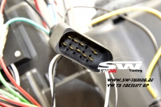 SW-DRL headlights VW T5 Facelift GP type 7H 09-14 LED daytime running R87 black