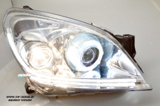 SW Angel Eye Scheinwerfer Opel Astra H 04-11 LED-Ring LED Lighttube chrom
