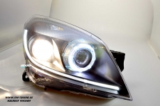 SW Angel Eye Scheinwerfer Opel Astra H 04-11 High LED Lighttube Ring black