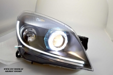 SW Angel Eye Scheinwerfer Opel Astra H 04-11 High LED Lighttube Ring black