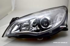SW-DRL Scheinwerfer Opel Astra J 09-12 5Trer LED Tagfahrlicht R87 chrom