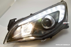SW-DRL Scheinwerfer Opel Astra J 09-12 5Trer LED Tagfahrlicht R87 black