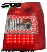 SW-Light LED Rckleuchten Audi A4 B5 Avant/Kombi 95-01 red/crystal