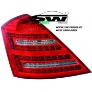 SW-Light LED Rckleuchten Mercedes S-Klasse W221 05-09 red/clear