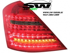 SW-Light LED Rckleuchten Mercedes S-Klasse W221 05-09 red/smoke