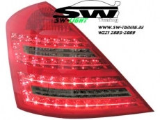 SW-Light LED Rckleuchten Mercedes S-Klasse W221 05-09 red/smoke