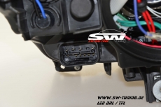 SWDRLtube Angel Eye headlights BMW 3 Series F30 / F31 12-15 LED U-Lighttube DRL black