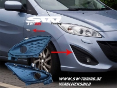 led daytime running light for Mazda 5 Type CW 10-13 chrome + grid