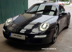 SW-Ltube Xenon headlights for Porsche 911 997 04-08 LED positionlight Black