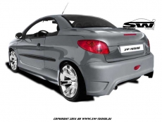 Heckstostange SW-Design fr Peugeot 206cc 00-07 mit Teilegutachten