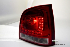 LED taillights for VW Polo 9N3 Facelift 05-09 red/crystal