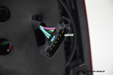 LED taillights for VW Polo 9N3 Facelift 05-09 red/crystal