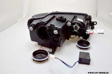 SW-DRL headlights VW Jetta VI 10-14 black with LED DRL R87