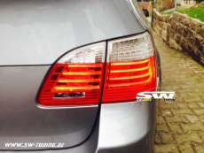 SW-Celis LED taillights for 5Series BMW E61 Touring 04-10 red/clear also LCI