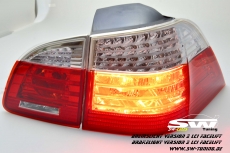 SW-Celis LED taillights for 5Series BMW E61 Touring 04-10 red/clear also LCI