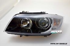 Angel Eye Scheinwerfer fr 3er BMW E90 E91 05-13 High LED Standlichtringe Black