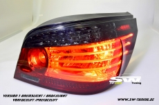SW-Celis LED taillights for 5Series BMW E60 Sedan 04-10 red/smoke also LCI