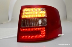 SW-Light LED Rckleuchten fr Audi A6 Avant 4B 97-05 red/crystal LED Blinker