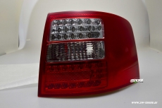 SW-Light LED Rckleuchten fr Audi A6 Avant 4B 97-05 red/crystal LED Blinker