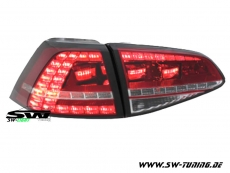 SWLight LED Rckleuchten VW Golf 7 Limo AU 12-16 red/clear GTI-LOOk