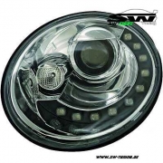 SW-Light Scheinwerfer fr VW NEW Beetle 9C 05-11 Facelift LED Standlicht chrom/black