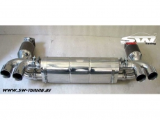 SW-Exhaust Edelstahl Sport Endschalldmpfer fr Porsche 911 997 Turbo 07-09