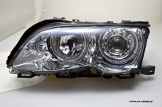 Angel Eye Scheinwerfer BMW 3er E46 Limo LCI 01-05 High LED Standlichtringe chrom