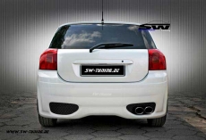 Heckstostange SW-Look fr Toyota Corolla 01-04 Typ E12 mit Materialgutachten 3/4Trer