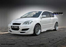 Frontstostange SW-Look fr Toyota Corolla 01-04 Typ E12 mit Materialgutachten