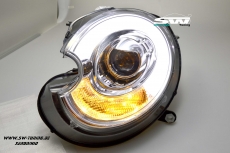 SW-LTube Xenon headlights for Mini R56/57/55/58/59 06-10 LED Lighttube chrome