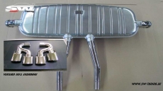 SW-Exhaust Edelstahl Sport Endschalldmpfer fr Porsche Cayenne Turbo 955 9PA 02-07