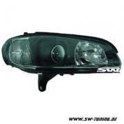 SW Klarglas Scheinwerfer fr Opel Omega B 94-99 black