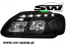 SW-Light headlights VW Touran 1T/ Caddy 03-06 LED positionslight chrome