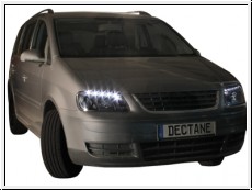 SW-Light headlights VW Touran 1T/ Caddy 03-06 LED positionslight chrome