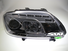 SW-Light headlights VW Touran 1T/ Caddy 03-06 LED positionslight chrome