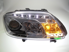 SW-Light headlights VW Touran 1T/ Caddy 03-06 LED positionslight chrome