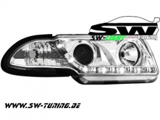 SW-Light headlights Opel Astra F 91-94 LED TFL-Optik chrome