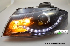 SW-Light Scheinwerfer AUDI A3 8P 2003-2008 LED Standlicht black