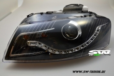 SW-Light Scheinwerfer AUDI A3 8P 2003-2008 LED Standlicht black