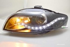 SW-Light Scheinwerfer AUDI A4 B7 & Cabrio 8H 04-08 LED Standlicht black
