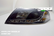 SW-Light headlights Skoda OctaviaII 04-09 LED positionslight HID black