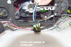 SW-Light headlights Skoda OctaviaII 04-09 LED positionslight HID black