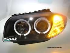 Angel Eye Scheinwerfer BMW 1er E87/E81 Standlichtringe black